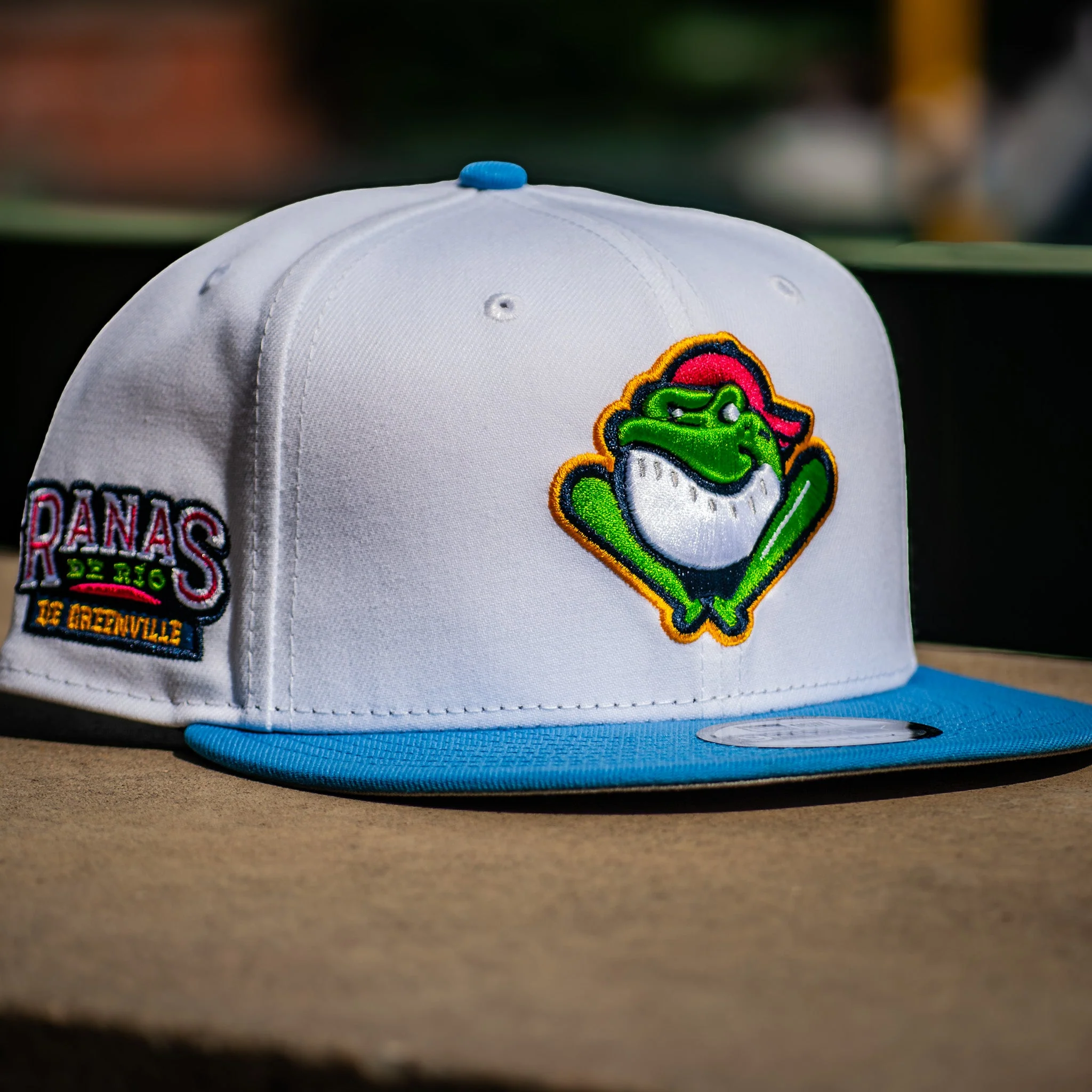 Greenville Drive New Era Blue/White Ranas 9FIFTY Snapback Hat - Image 2