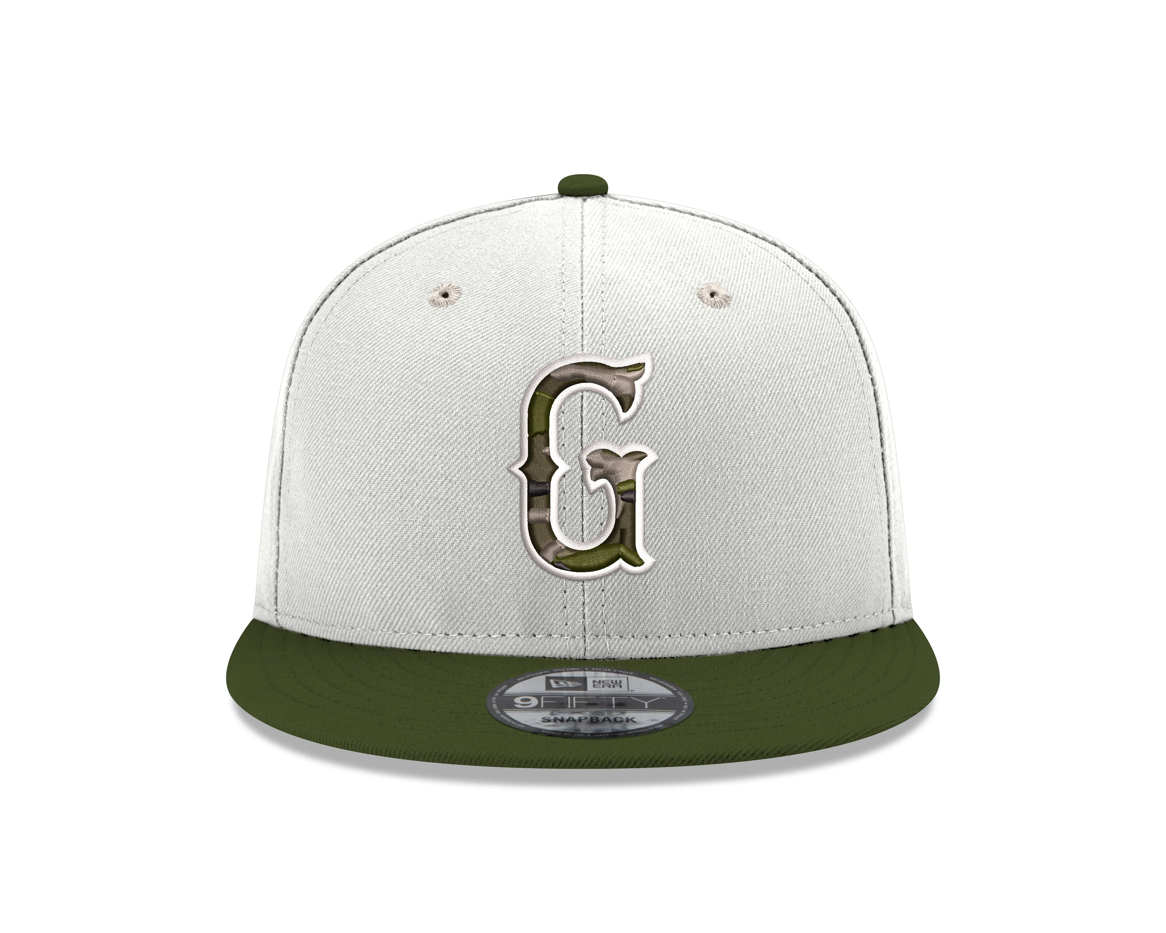 Greenville Drive New Era White/Army Camo G 9FIFTY Hat - Image 3