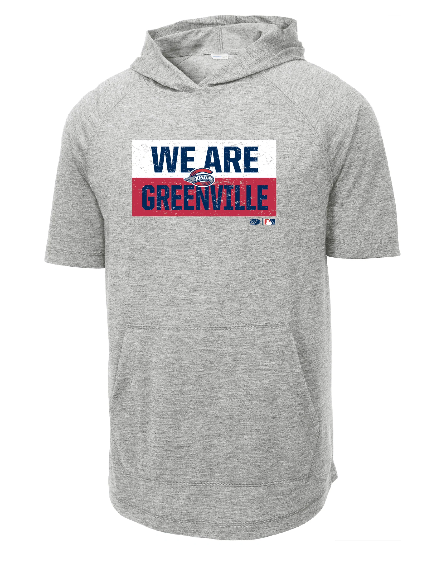 Greenville Drive OT Sport Gray Short Sleeve On Field Hoodie