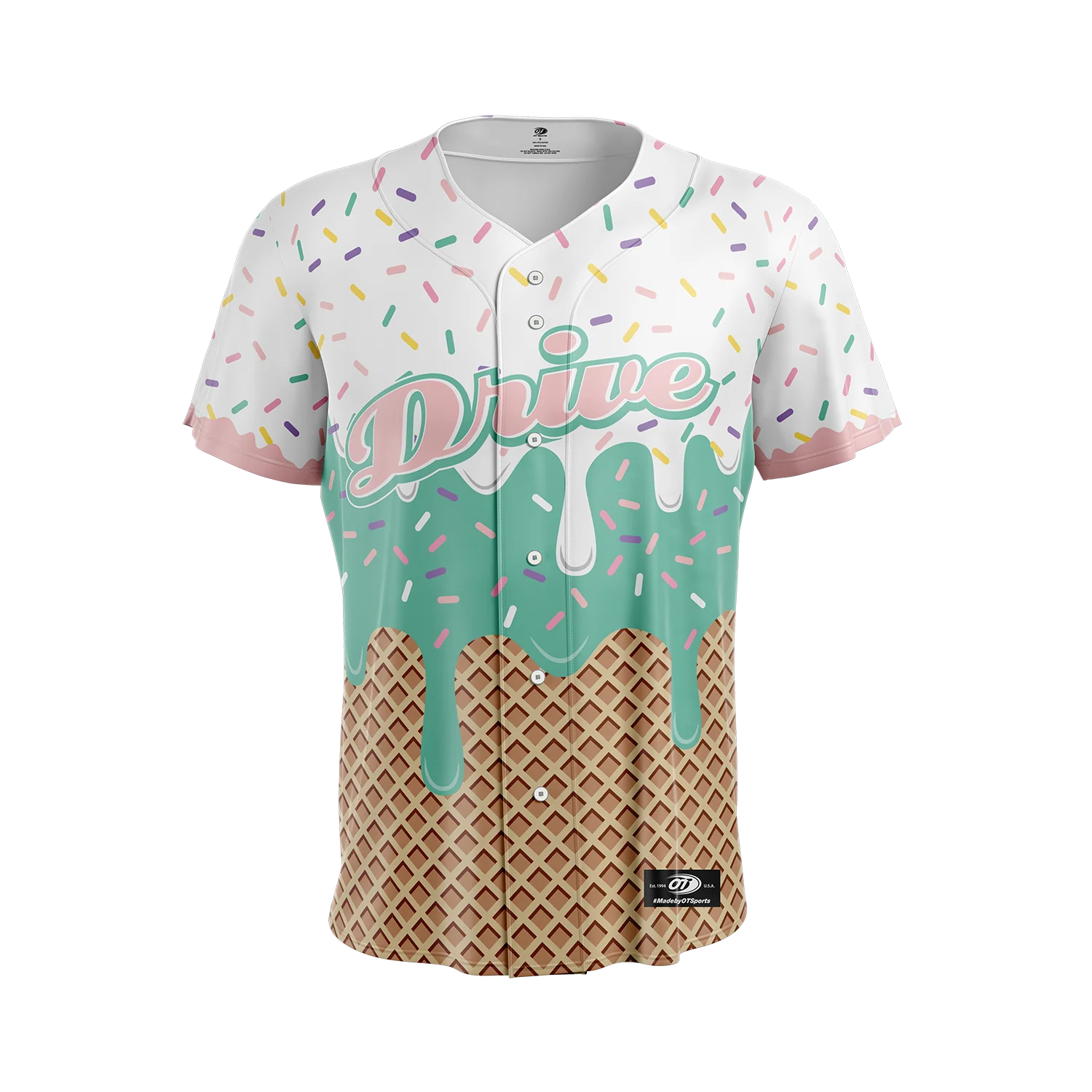 Greenville Drive OT Adult Sublimated Ice Cream On Field Jersey