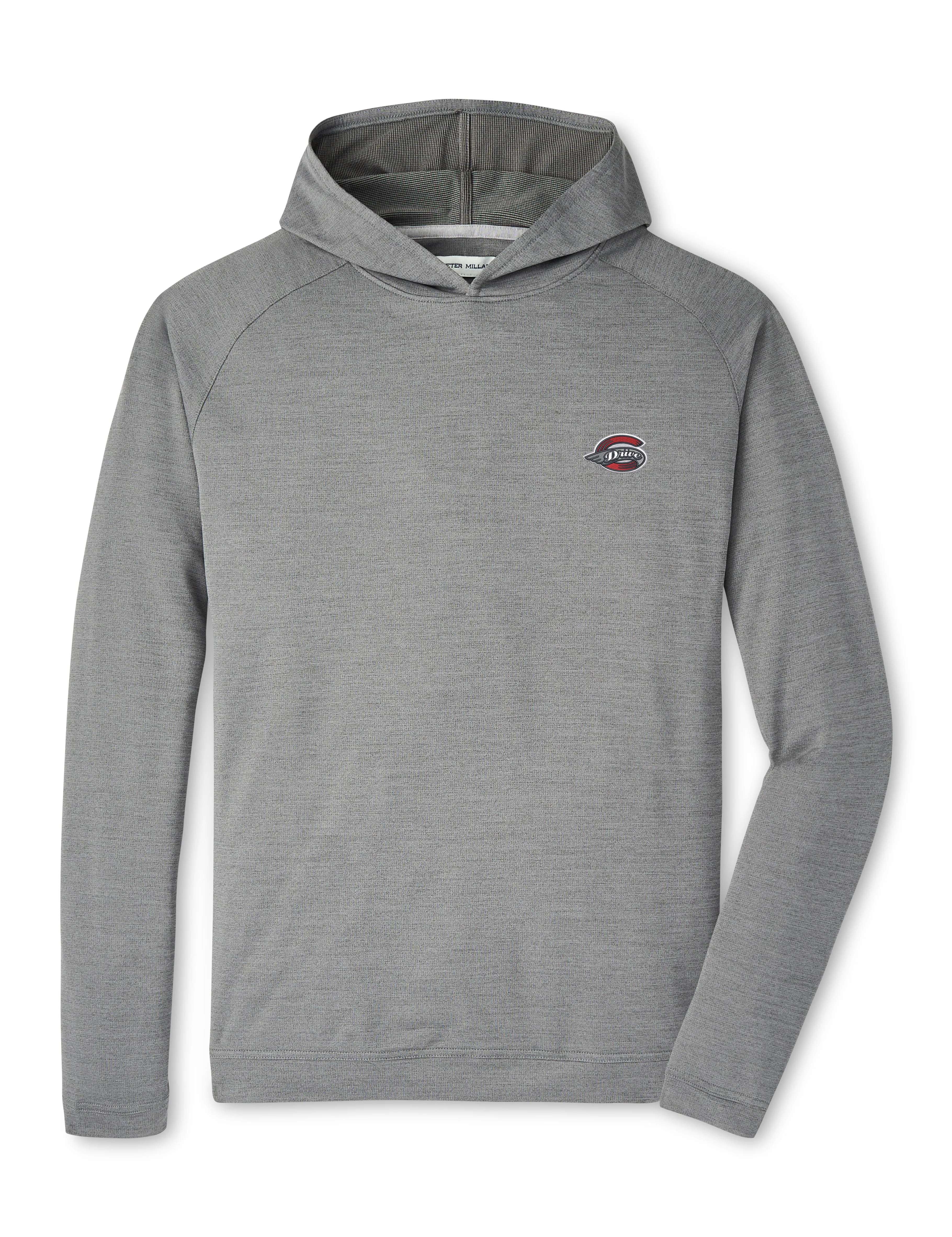 Greenville Drive Peter Millar Iron Grey Pine Performance Hoodie