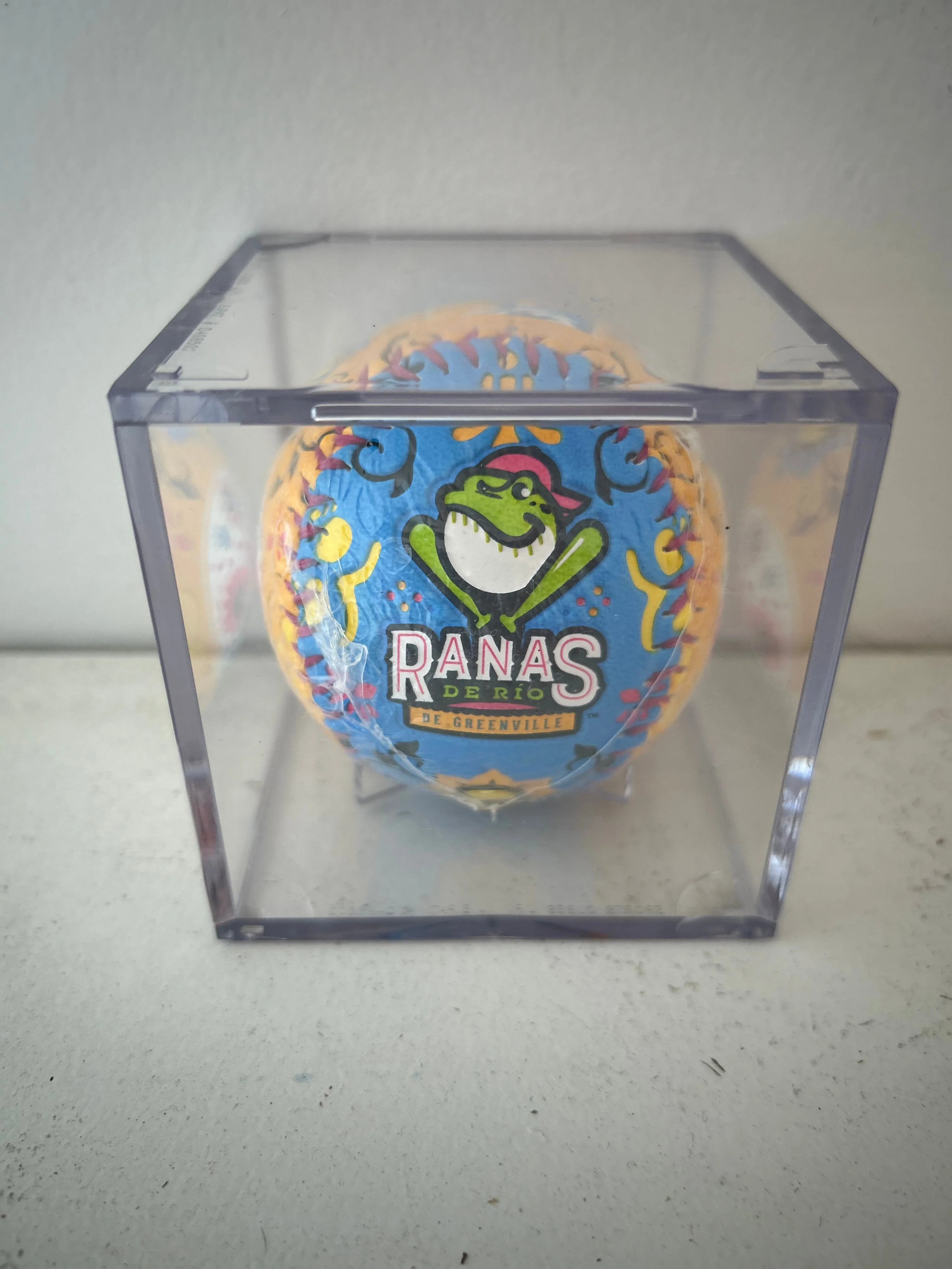 Greenville Drive Rawlings Ranas de Rio Sugar Skull Baseball - Image 3