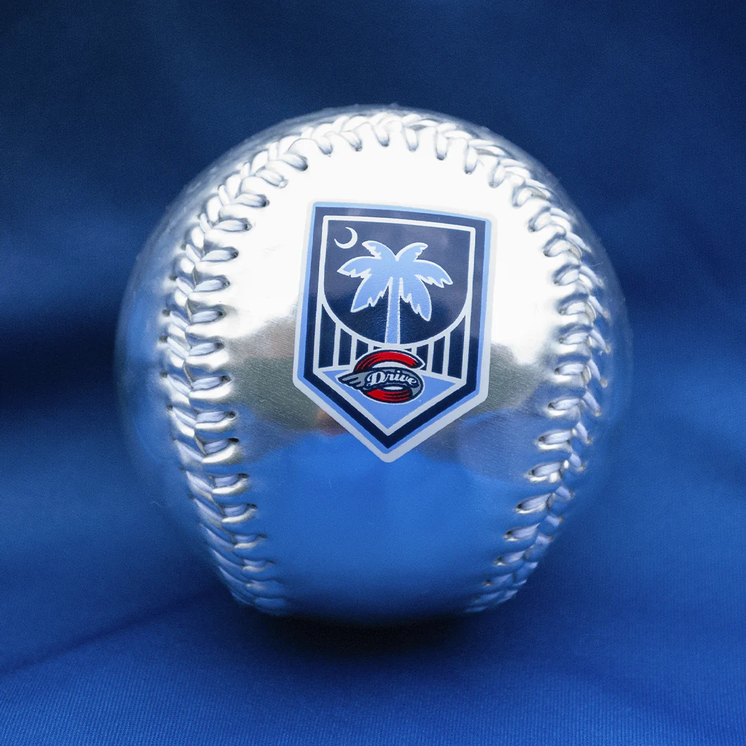 Greenville Drive Rawlings Silver Soccer Baseball