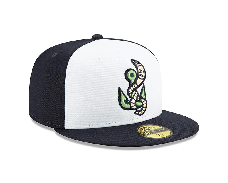 Gwinnett Stripers New Era NEW Alternate Worm Low Profile 5950 Cap- White/Navy - Image 3
