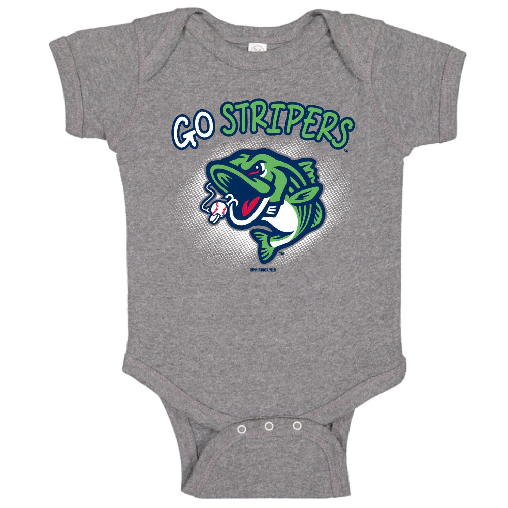 Gwinnett Stripers Bimm Ridder Infant Cushy Creeper Onesie