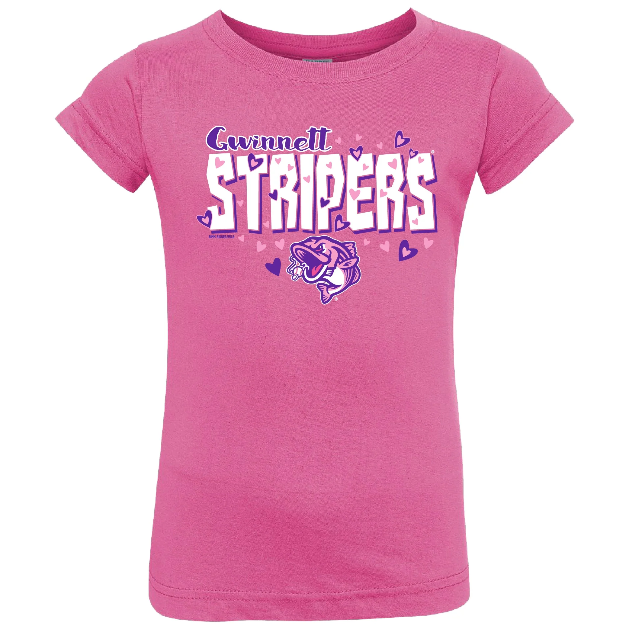 Gwinnett Stripers Bimm Ridder Toddler Kerning Fan tee