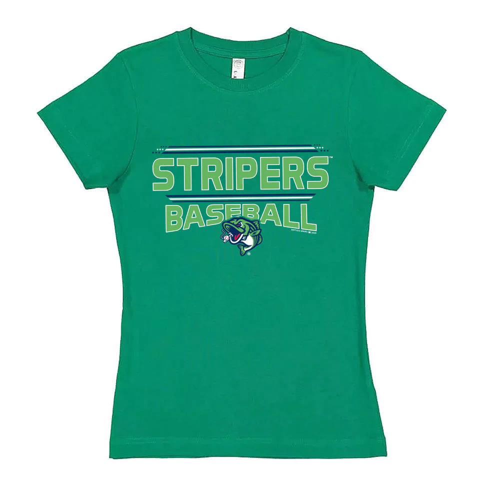 Gwinnett Stripers  Girls Stripers Baseball Tee