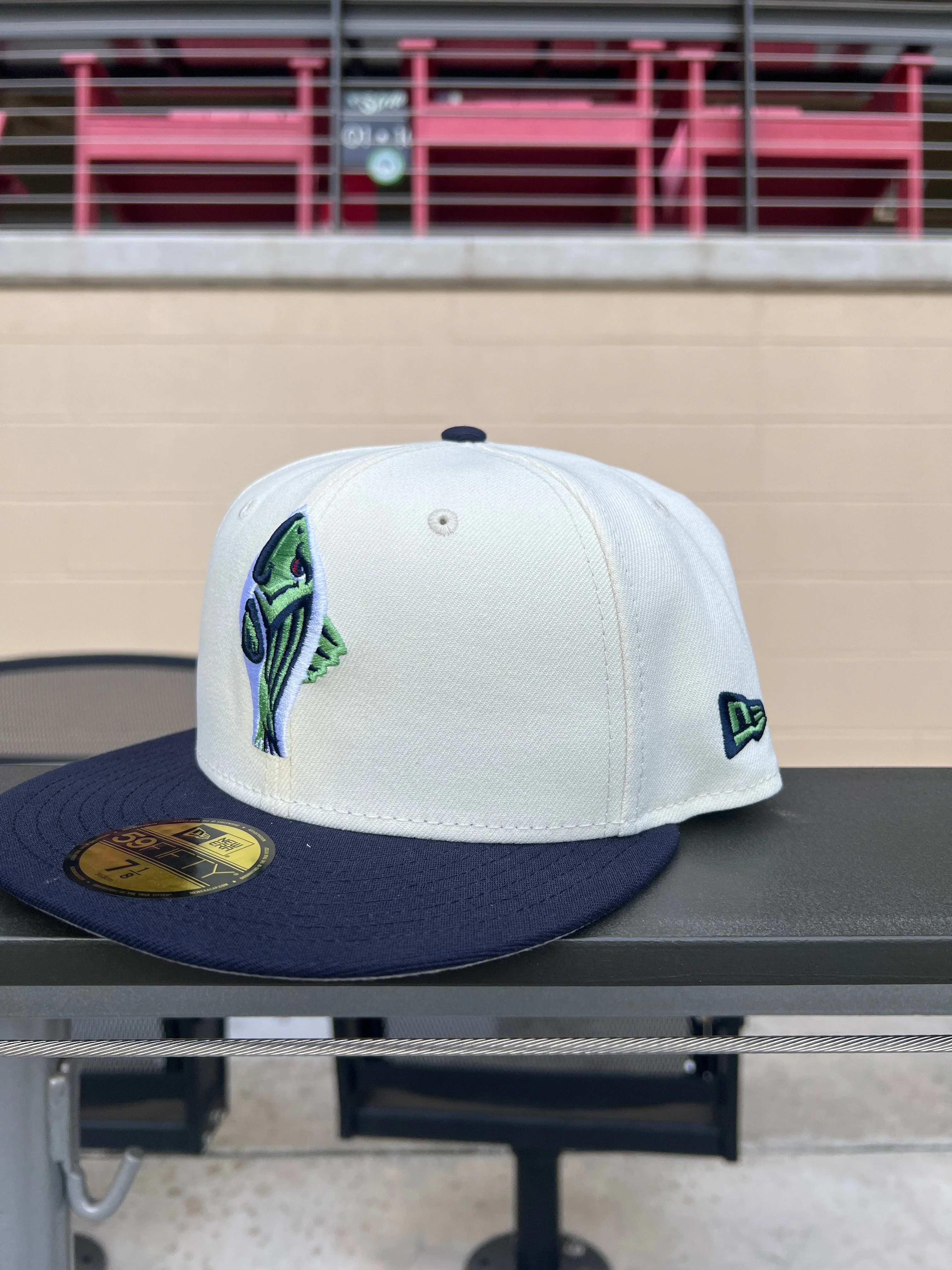 Gwinnett Stripers New Era Chrome Retro Fish 5950 Cap - Image 2