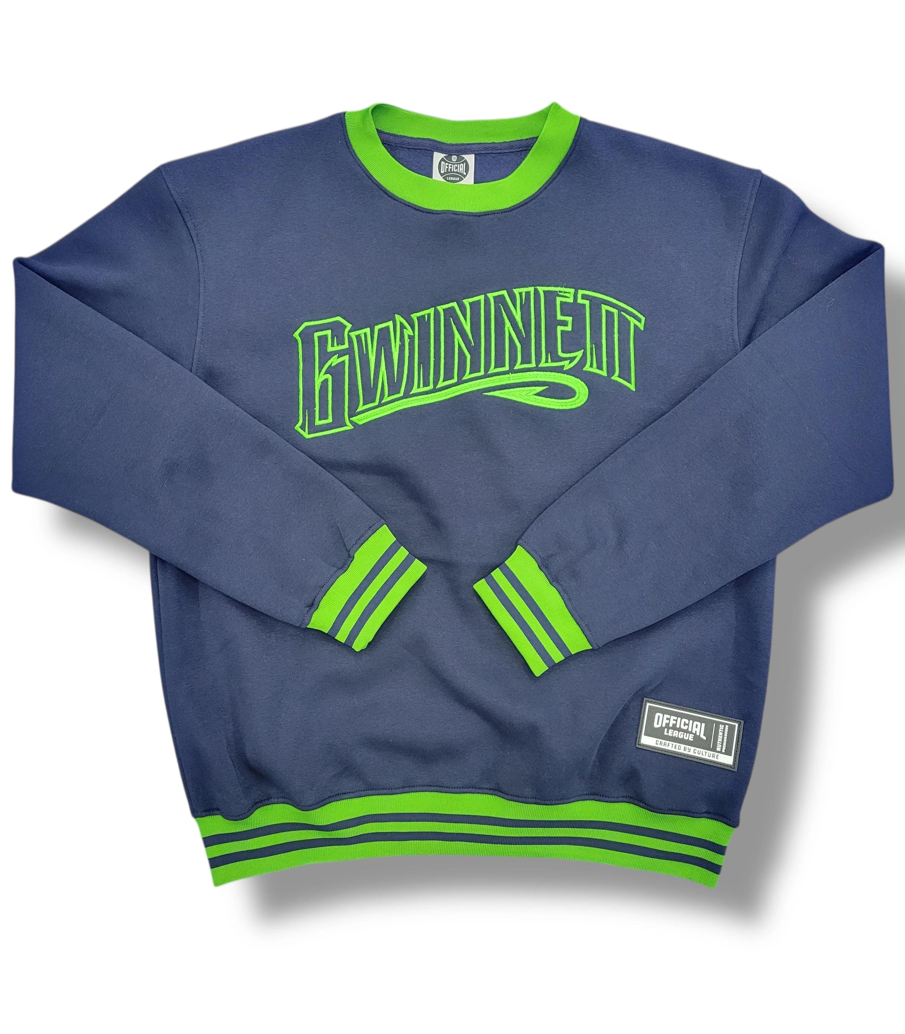 Gwinnett Stripers Official League Navy Crewneck Sweatshirt - Youth