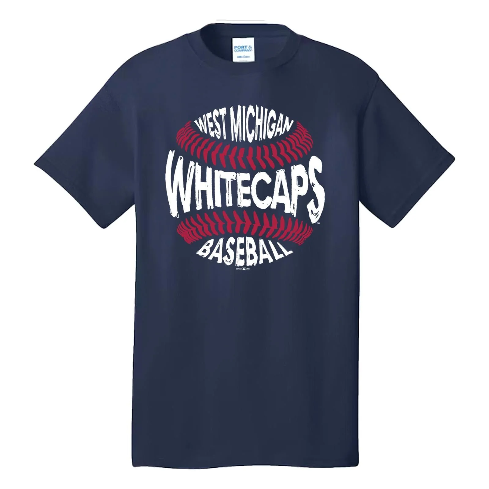 Handwritten Baseball Navy Tee