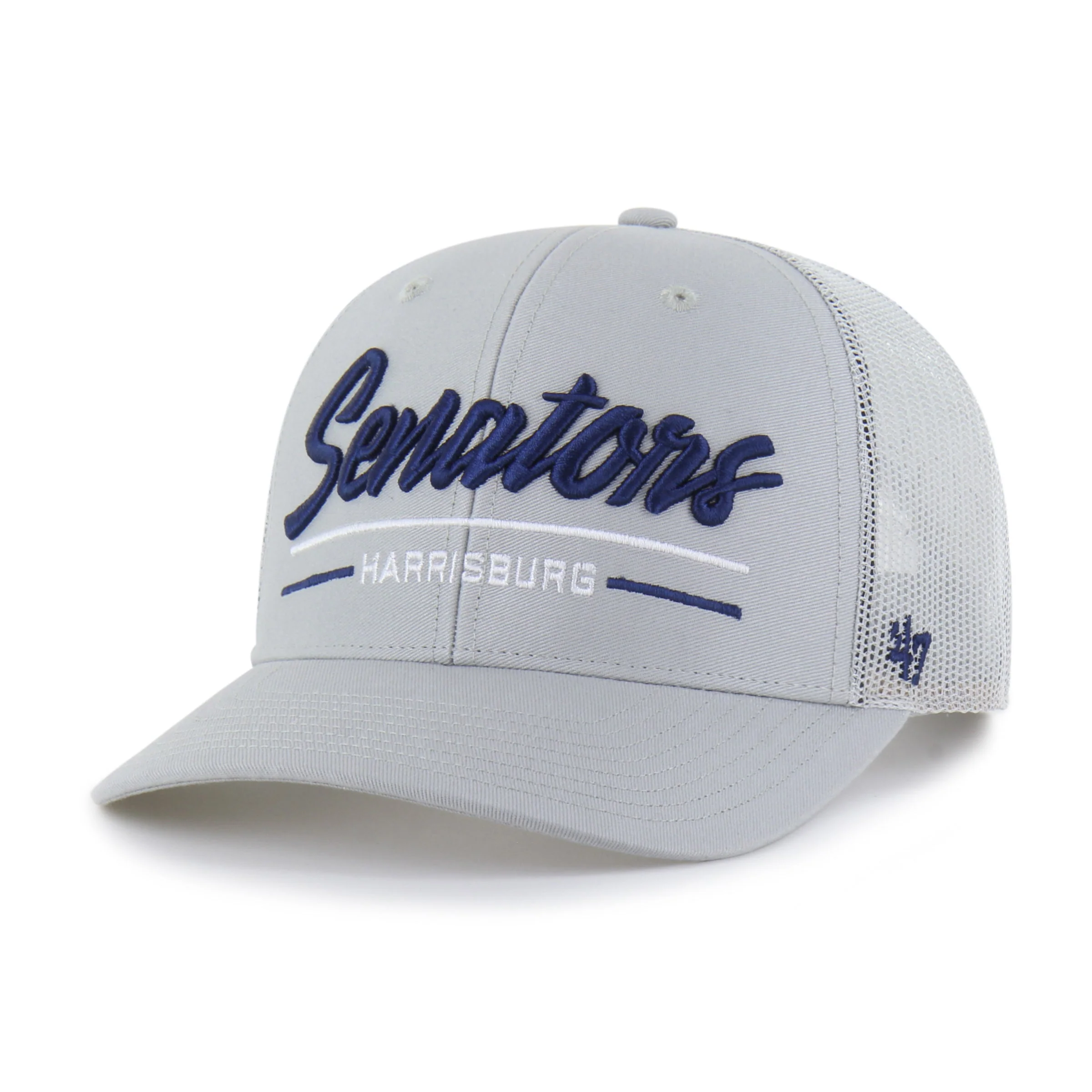 Harrisburg Senators '47 Gray Garner Trucker Cap