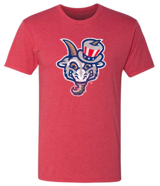 Hartford Yard Goats Red Uncle Sam Tee