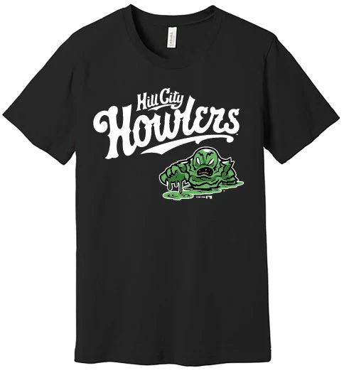 Hill City Howlers Adult Black Creature Logo Jersey Tee