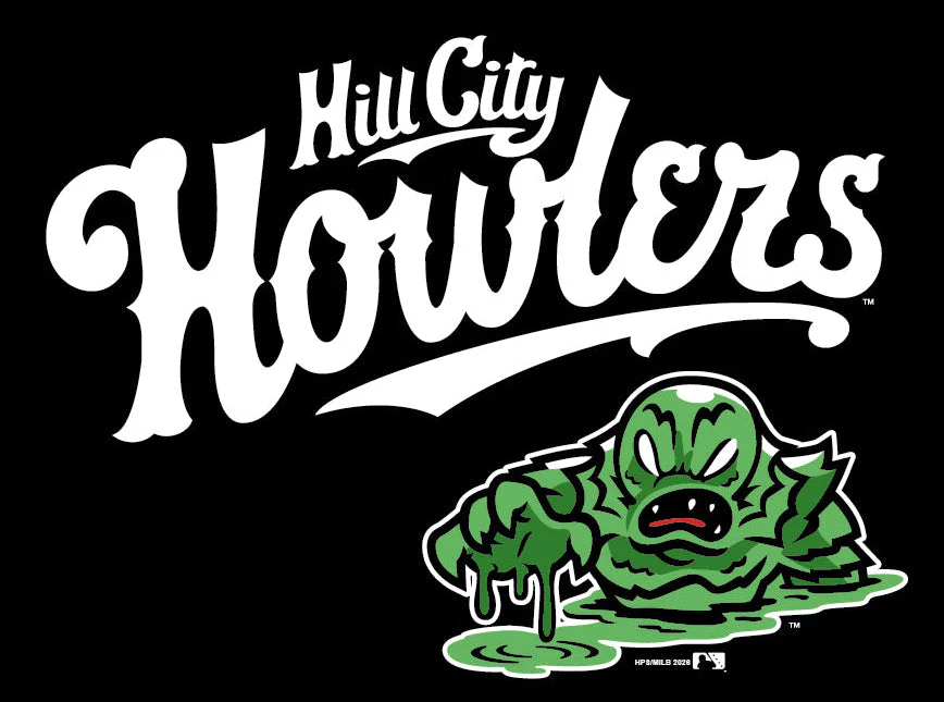 Hill City Howlers Adult Black Creature Logo Jersey Tee - Image 2