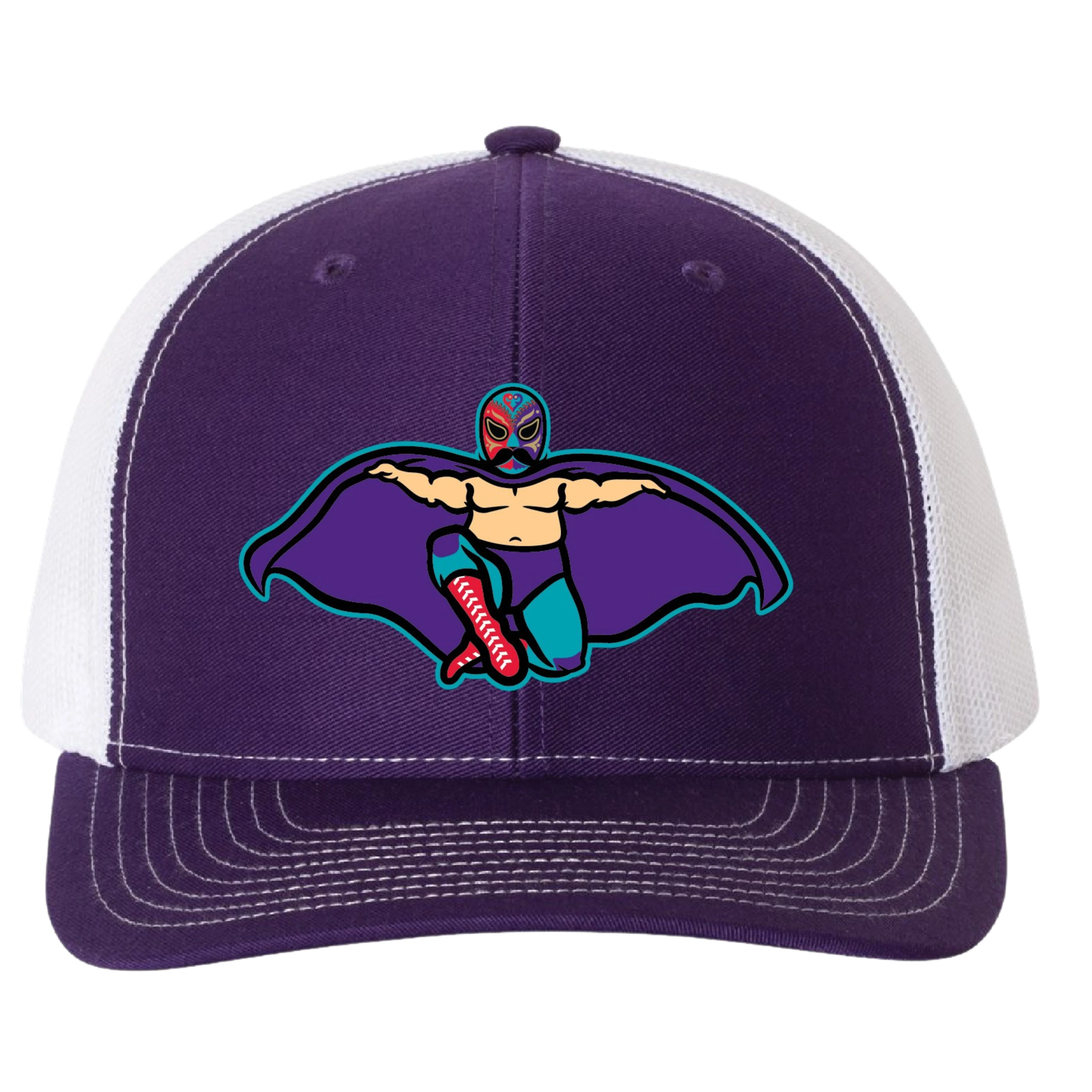 Hill City Howlers Luchadores Primary Logo Purple Trucker Cap