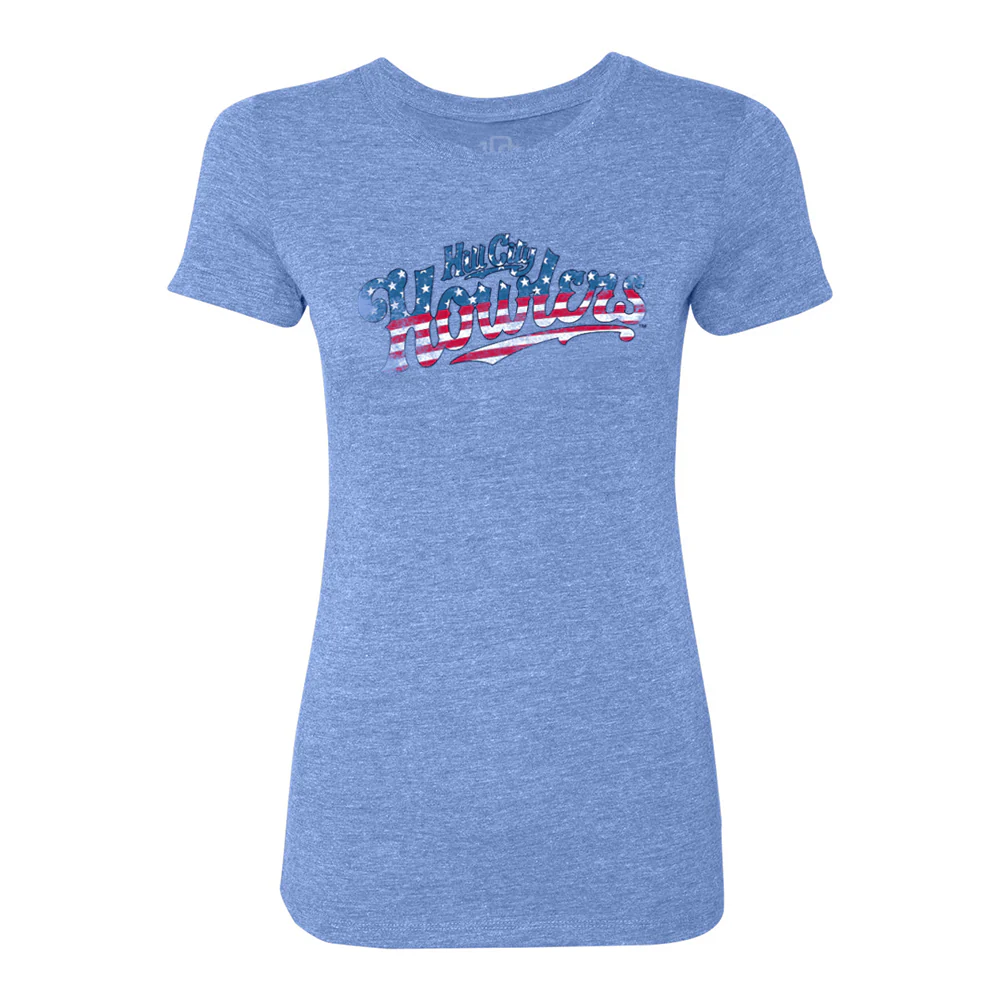 Hill City Howlers Women's 108 Stiches Blue Patriotic Tee