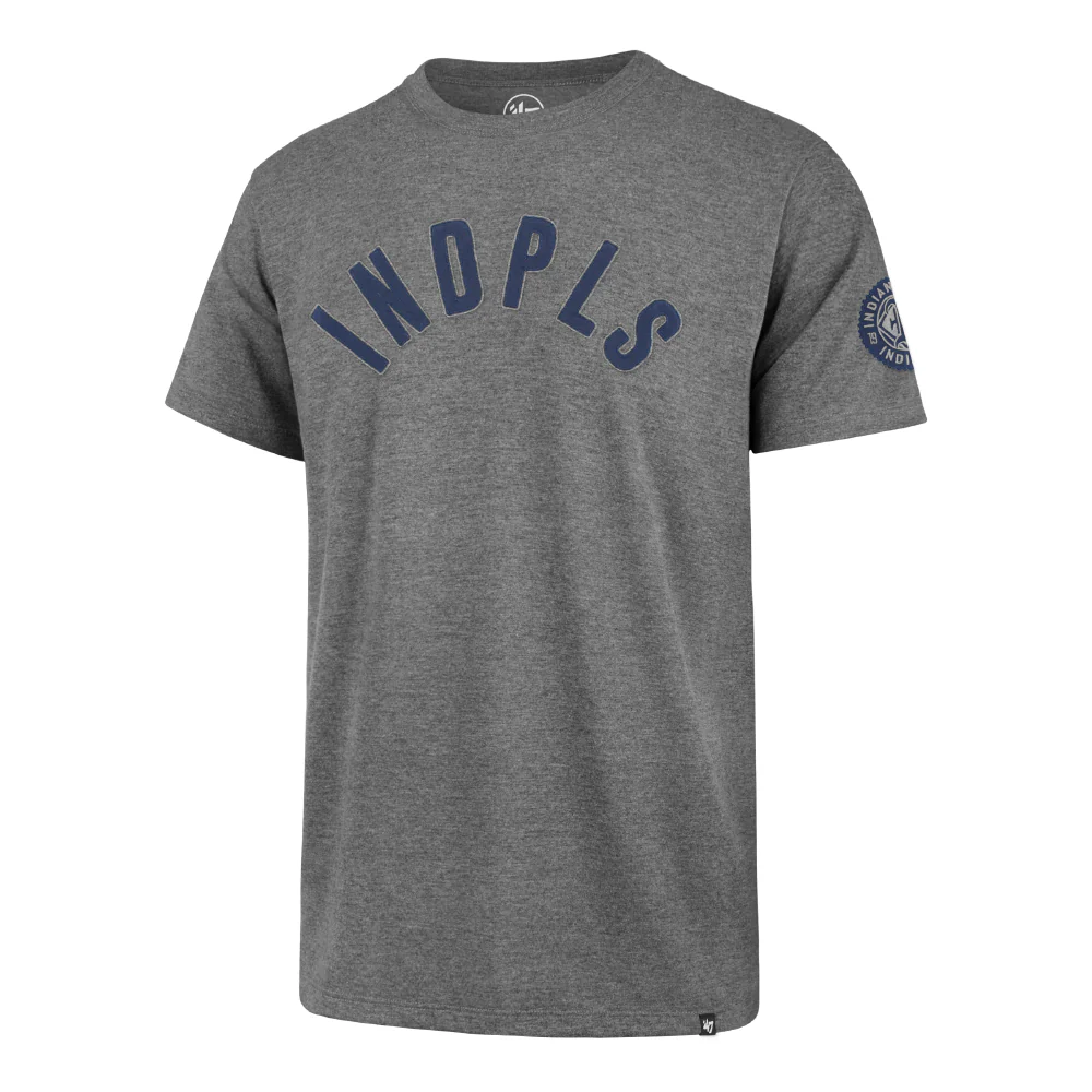 Indianapolis Indians '47 Adult Grey Road Fieldhouse Tee