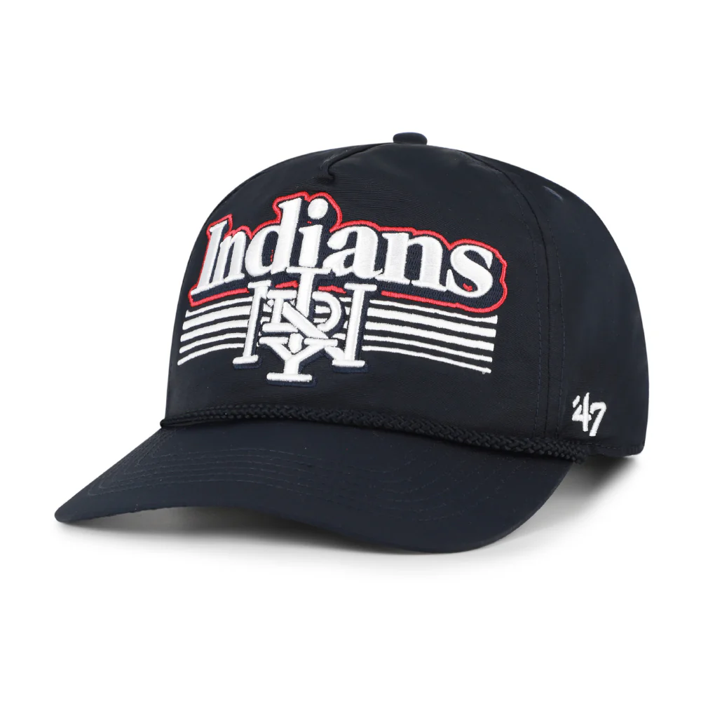 Indianapolis Indians '47 Adult Navy Home Script Fade Hitch Adjustable Cap