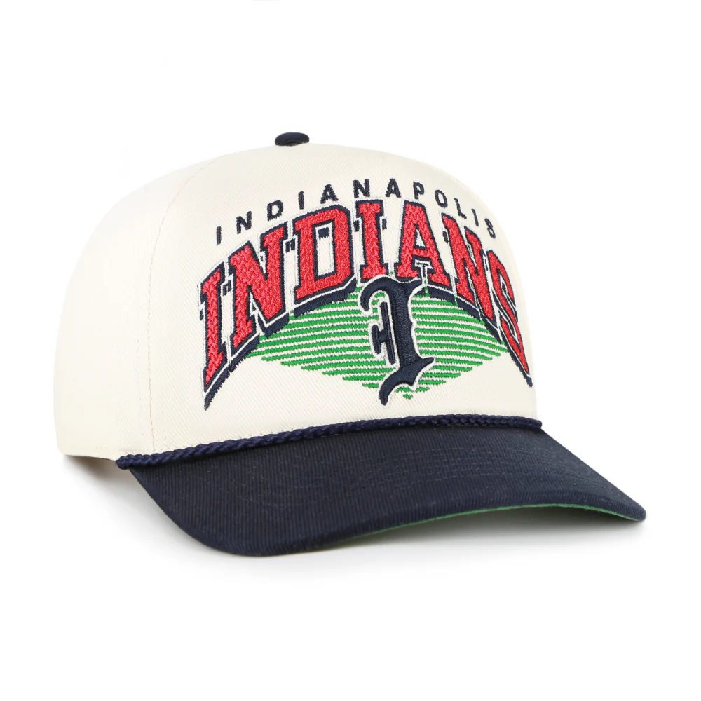 Indianapolis Indians '47 Adult Navy Road Panoma Hitch Adjustable Cap - Image 2