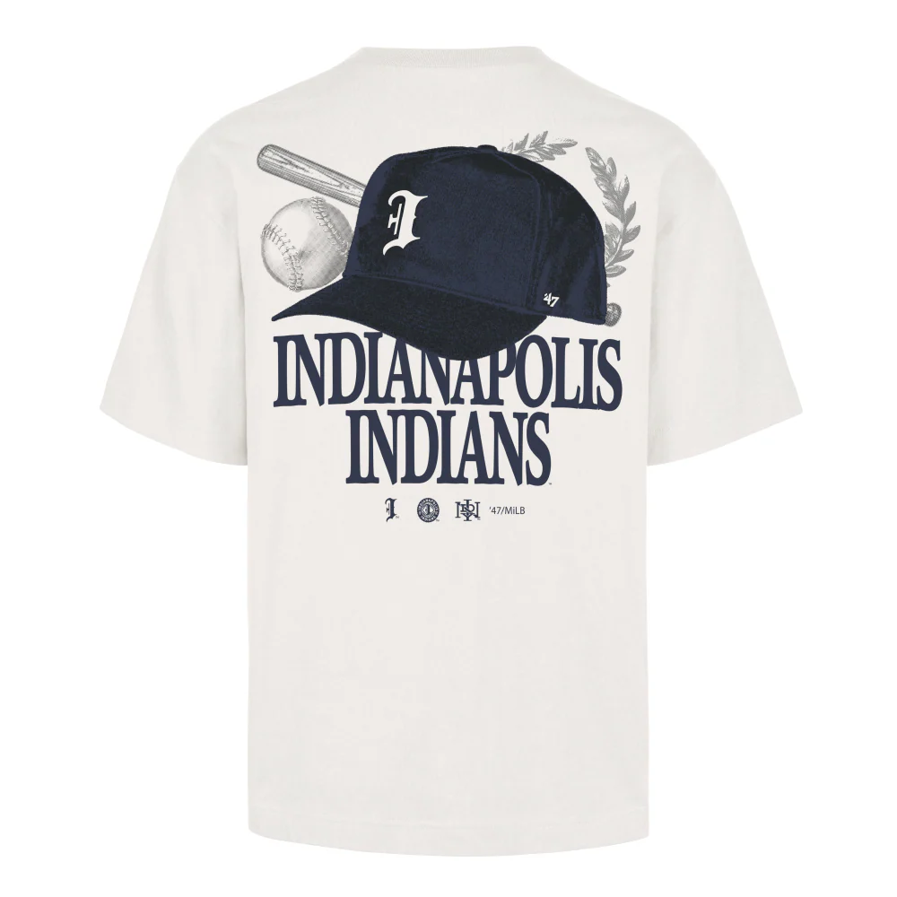 Indianapolis Indians '47 Adult Sand Road Paper Foundation Tee - Image 3