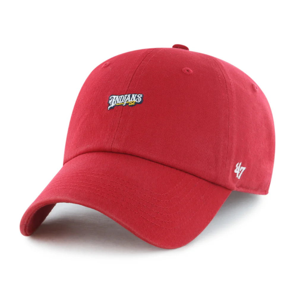 Indianapolis Indians '47 Women's Red Mini Script Clean Up Adjustable Cap