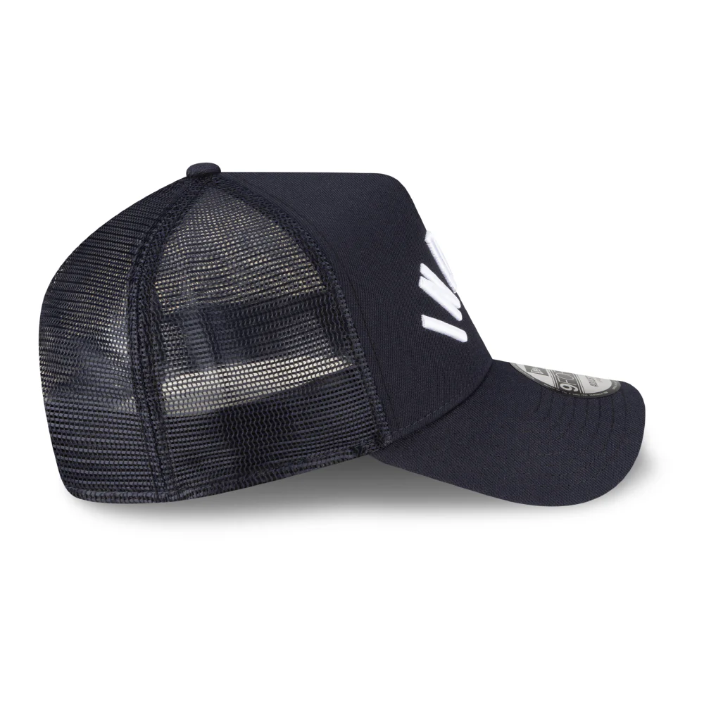 Indianapolis Indians Adult New Era Navy INDPLS A-Frame Trucker Adjustable Snapback Cap - Image 4