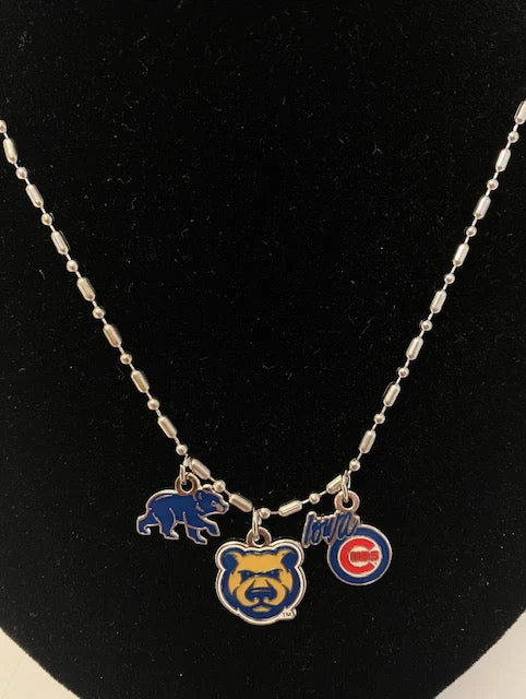 Iowa Cubs 3 Charm Necklace - Image 2