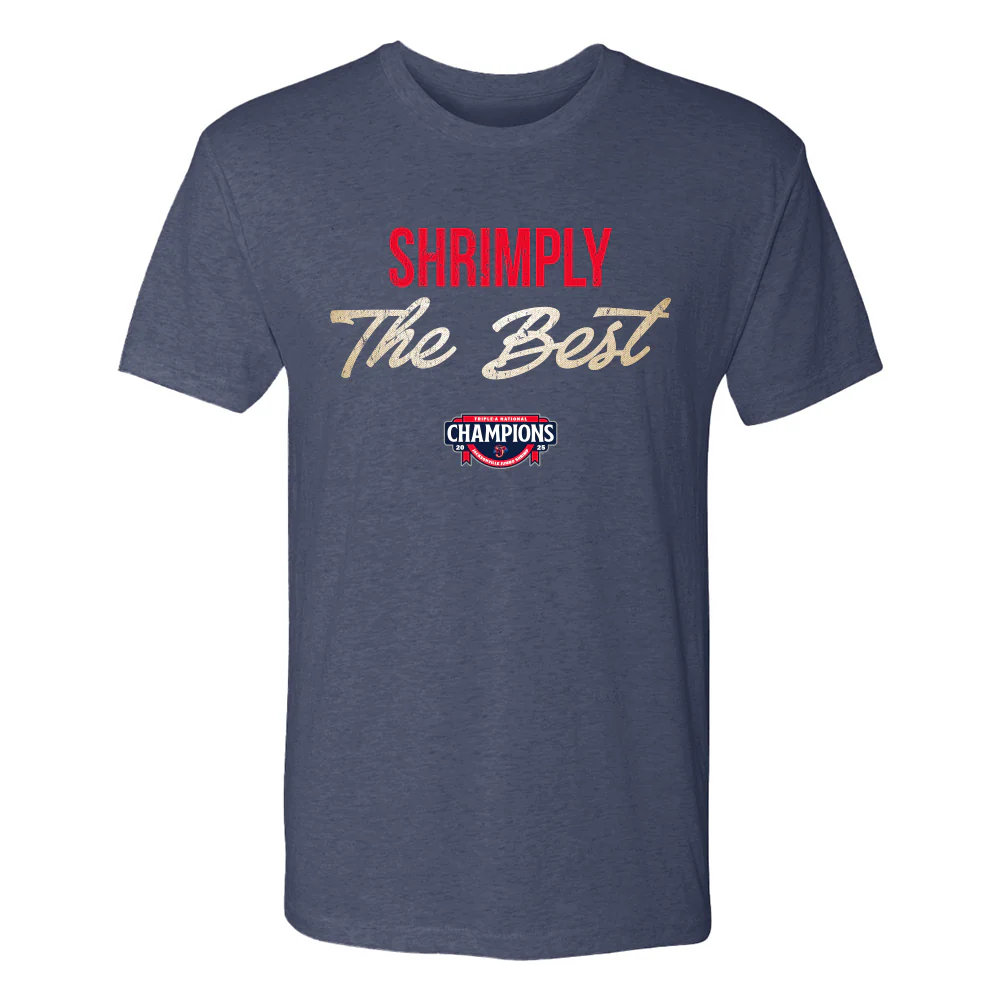Jacksonville Jumbo Shrimp 108 Stitches Navy Shrimply The Best Tee