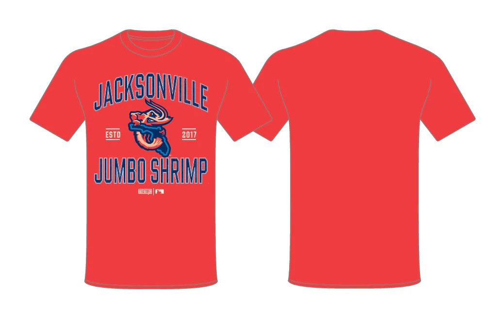 Jacksonville Jumbo Shrimp Baseballism Oversized Graphic Tee