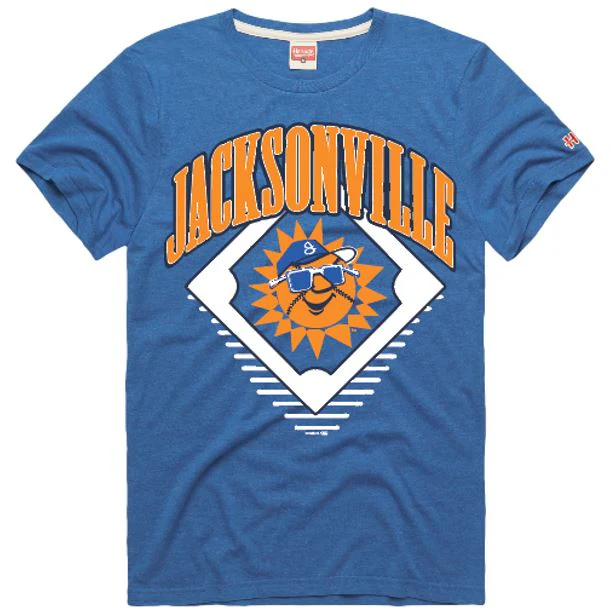 Jacksonville Jumbo Shrimp Homage Jacksonville Suns Diamond Tee