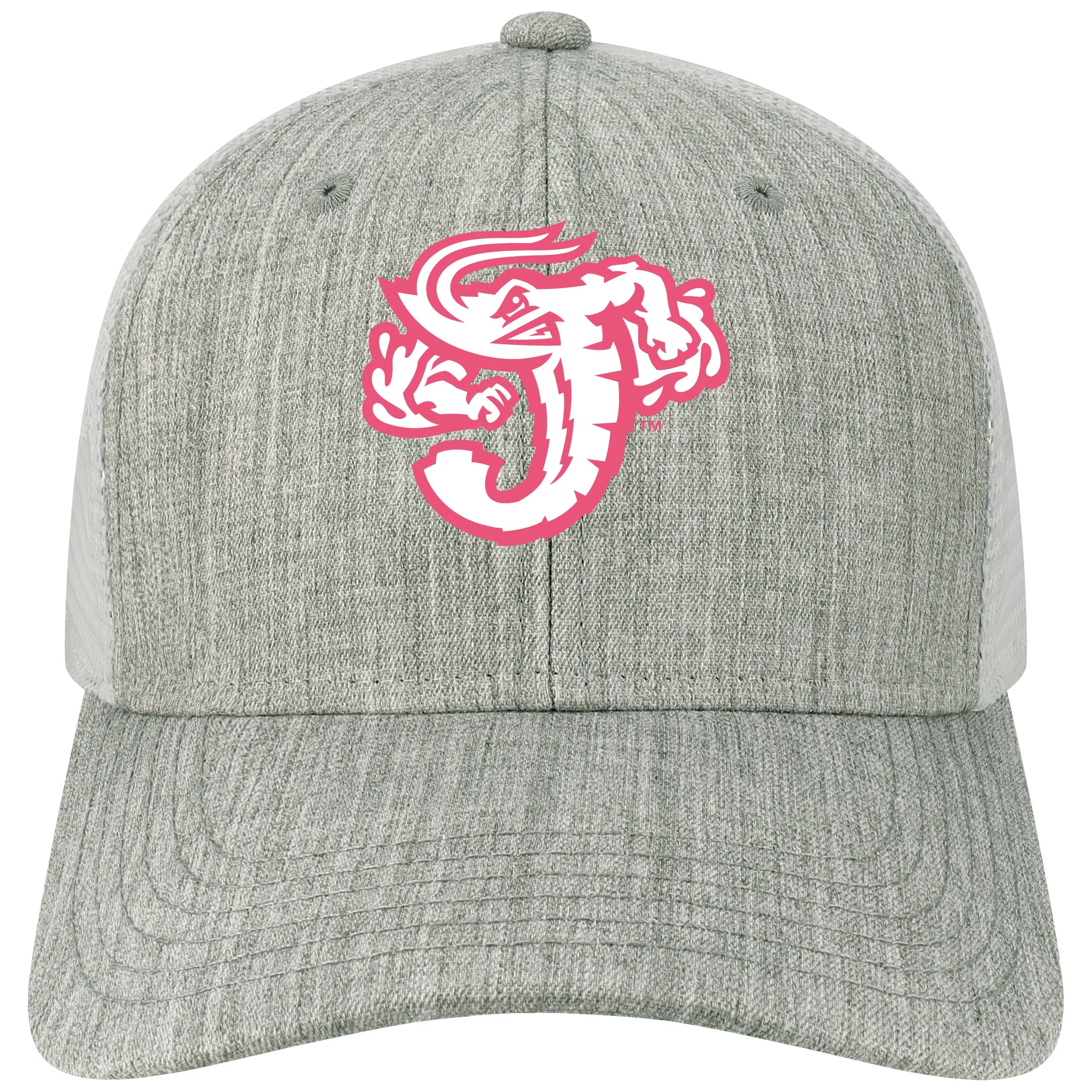 Jacksonville Jumbo Shrimp Legacy Youth Gray/Pink Snap