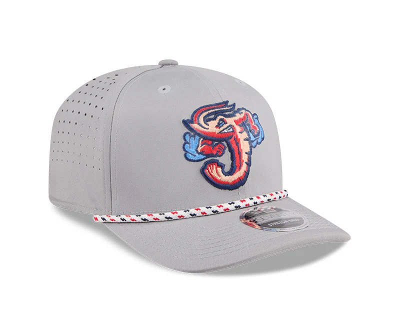 Jacksonville Jumbo Shrimp New Era Gray Multi Rope Sport 9Seventy - Image 2