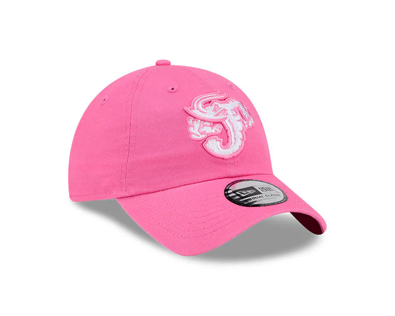 Jacksonville Jumbo Shrimp New Era Youth Pink Casual Classic - Image 2