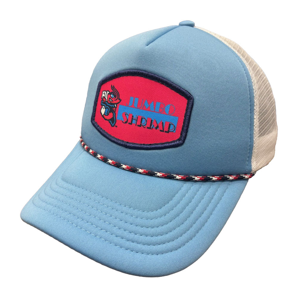 Jacksonville Jumbo Shrimp OC Vice Blue Foam Patch Trucker