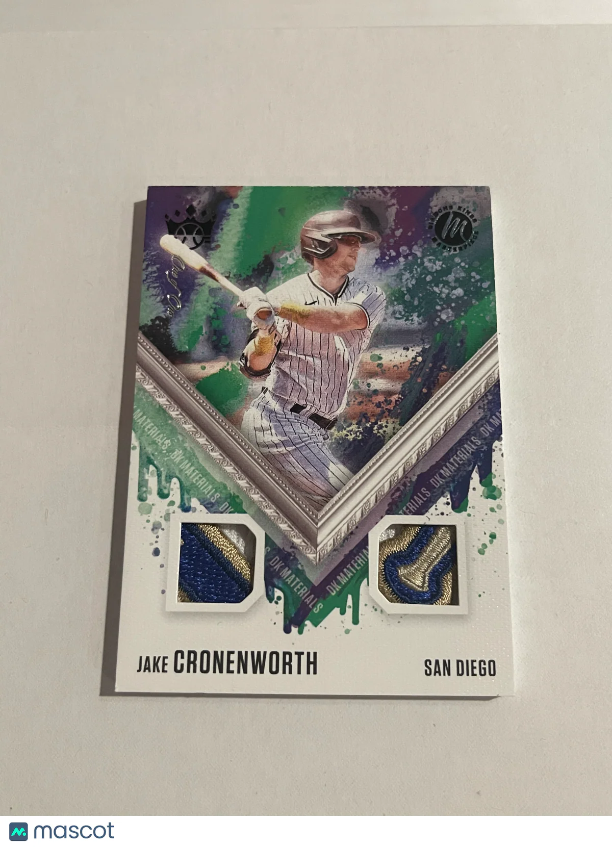Jake Cronenworth 2021 Panini Diamond Kings #DKM-JC 1/1 Memorabilia Dual Patch