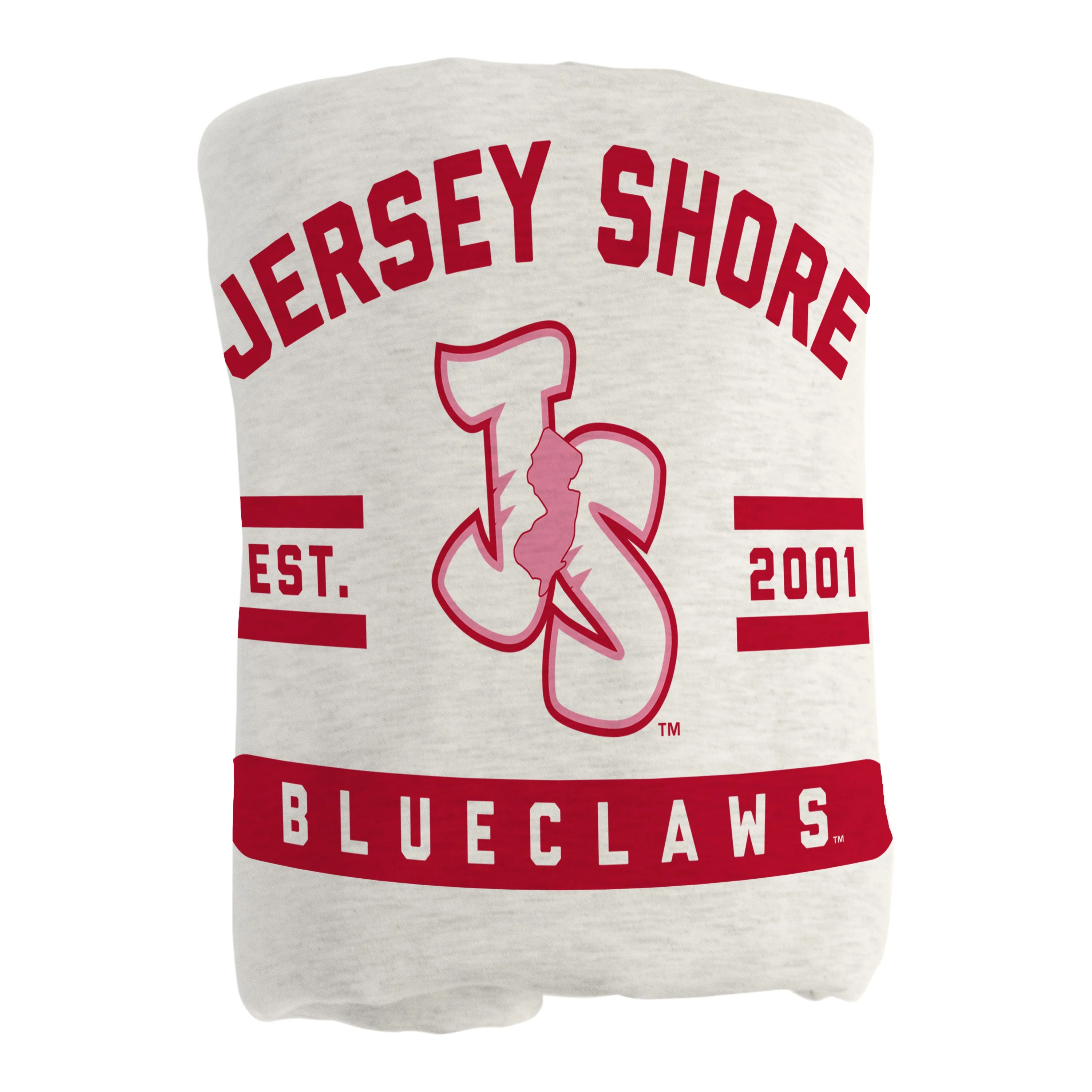 Jersey Shore BlueClaws JS Logo Sweatshirt Blanket
