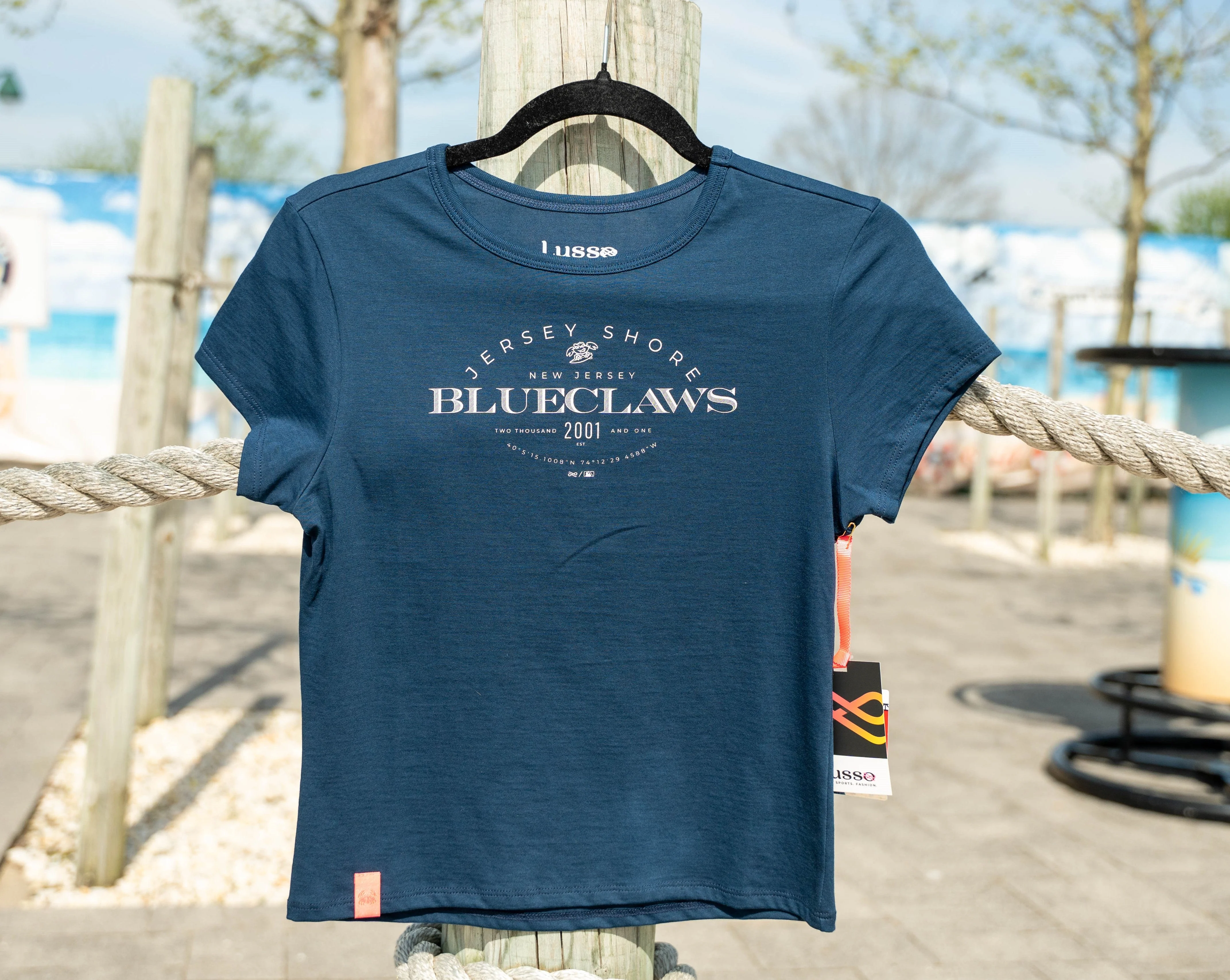Jersey Shore BlueClaws Lusso Brand Ladies Naja Baby Tee