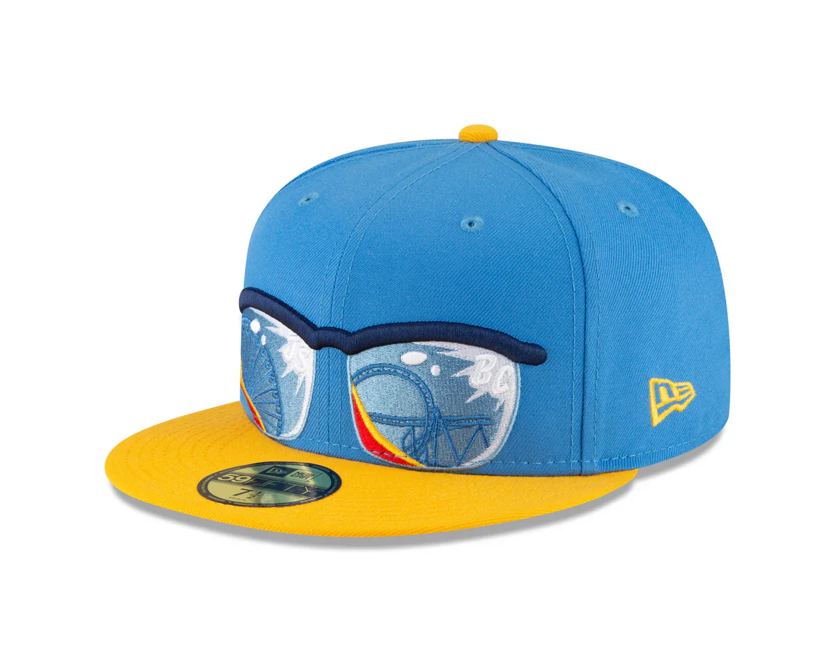 Jersey Shore BlueClaws New Era 59FIFTY 2025 On Field Road Sunglasses Cap