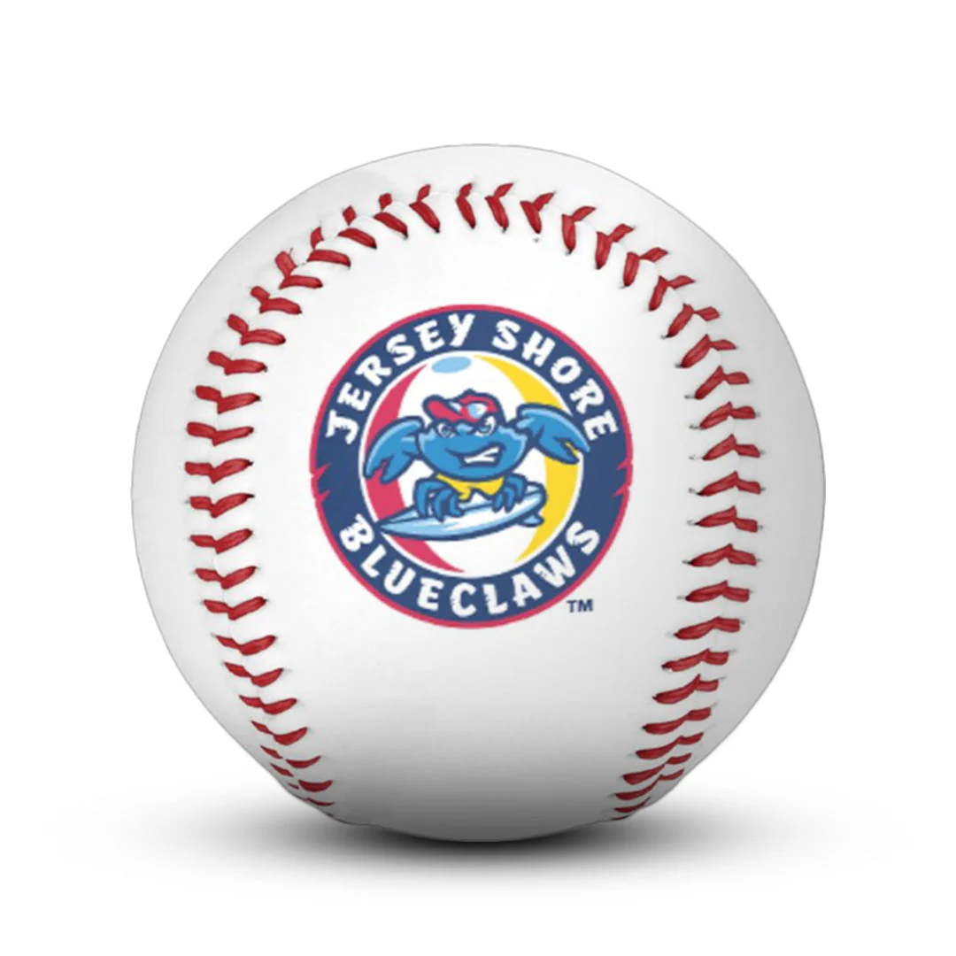 Jersey Shore BlueClaws Rawlings Primary Logo Baseball