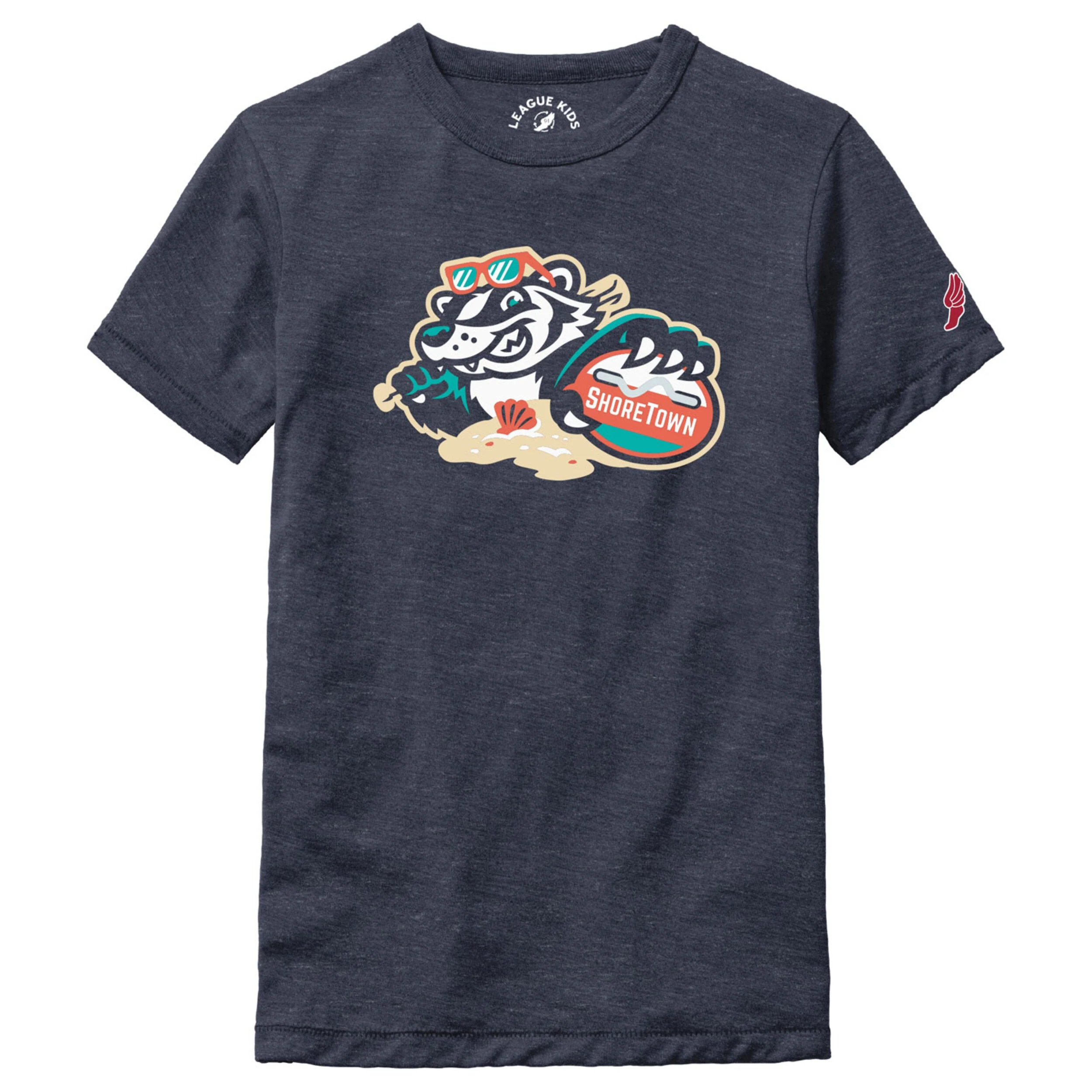 Jersey Shore BlueClaws TNC ShoreTown Beach Badgers Youth T-Shirt