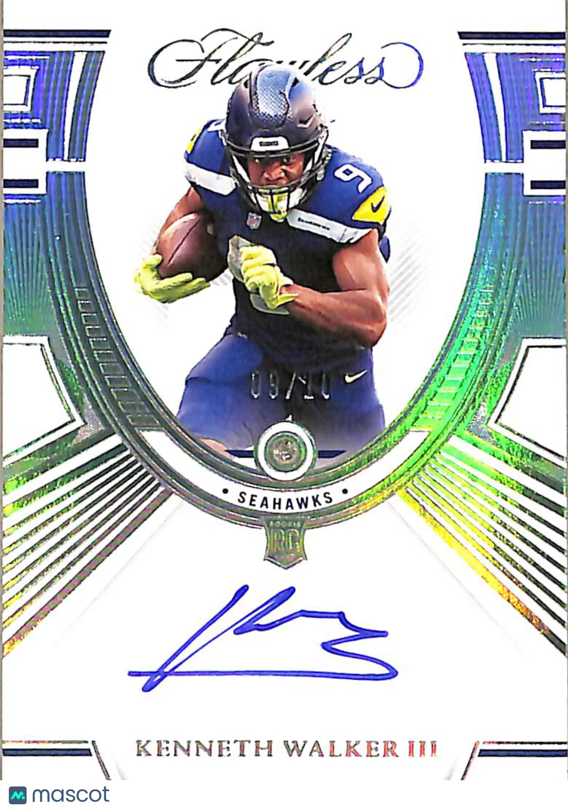 Kenneth Walker III 2023 Panini Flawless Auto /10