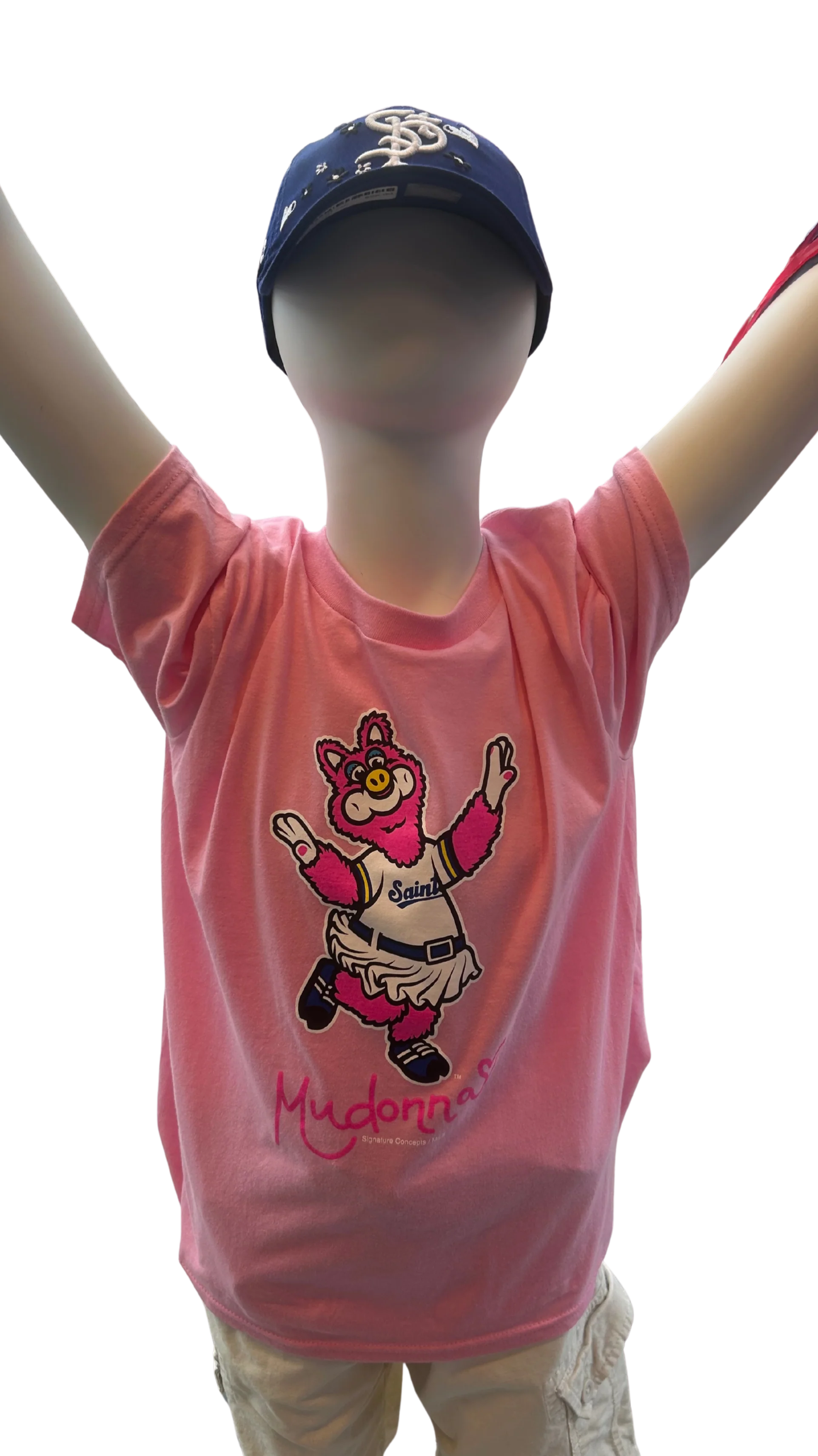 St. Paul Saints Kids Dancing Mudonna T Pink