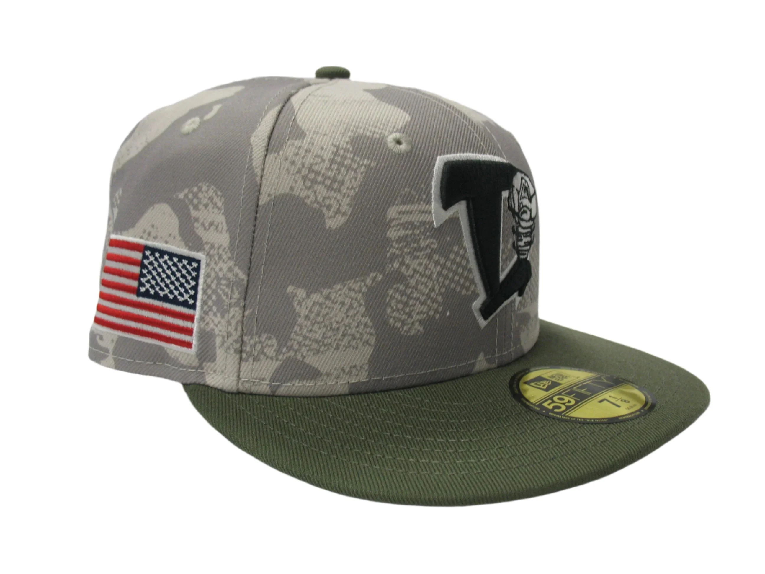 Lansing Lugnuts 2025 New Era Armed Forces 5950 Fitted Hat - Image 2