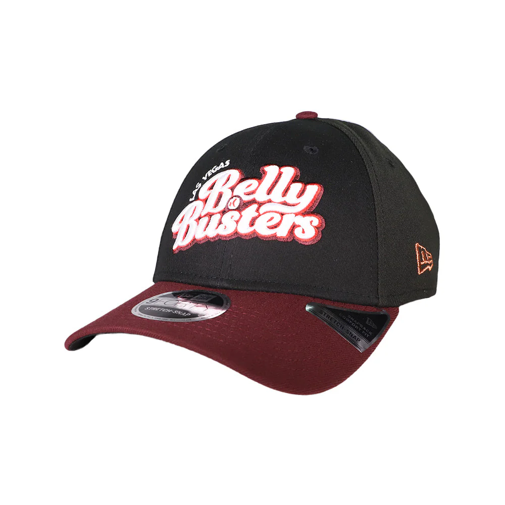 Las Vegas Belly Busters New Era Theme Night Collection Black/Maroon 9FORTY Snapback Hat