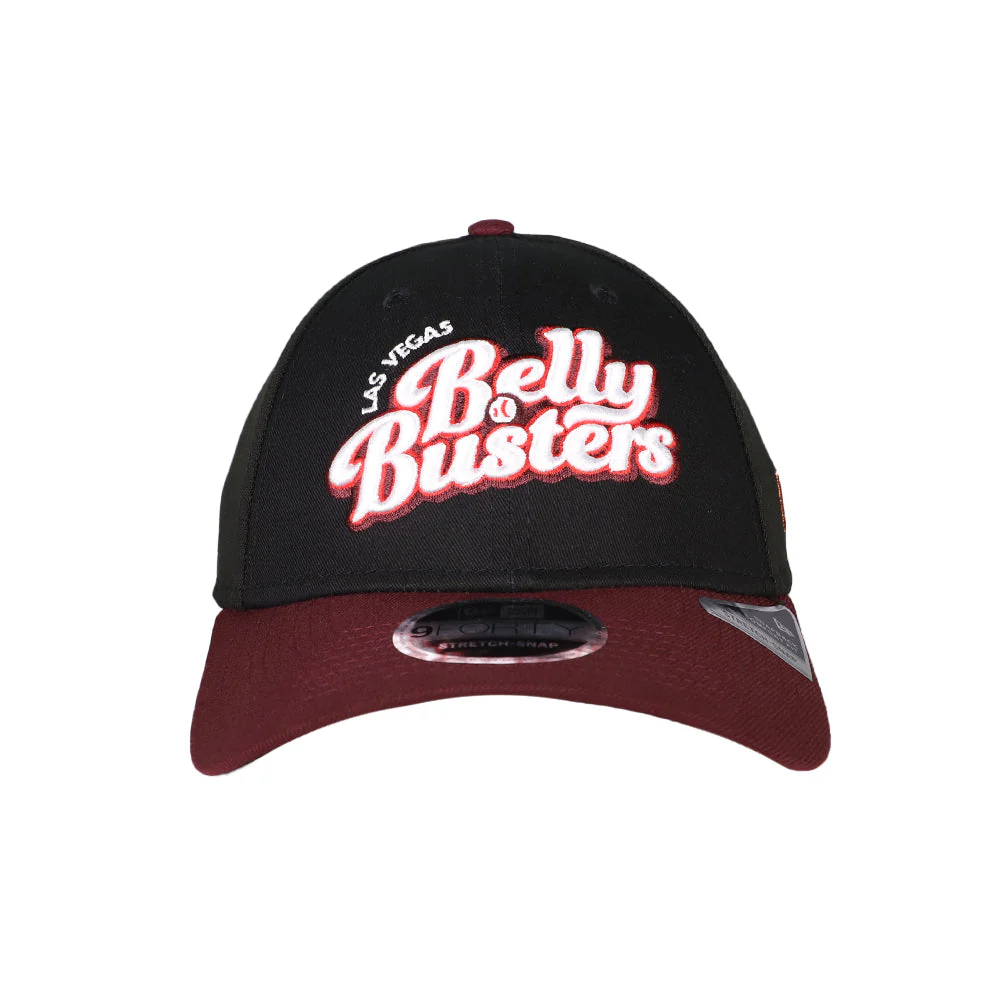 Las Vegas Belly Busters New Era Theme Night Collection Black/Maroon 9FORTY Snapback Hat - Image 2