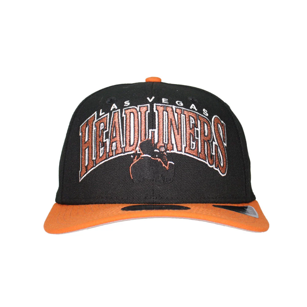 Las Vegas Headliners New Era Theme Night Collection Black/Gold 9SEVENTY Stretch-Snapback Hat - Image 2
