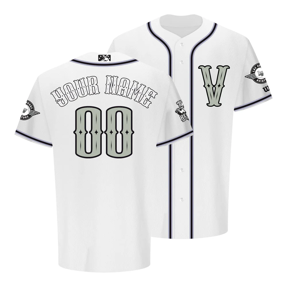 Las Vegas Reyes de Plata Wilson 2023-2024 Home LV White Authentic Jersey - Image 2