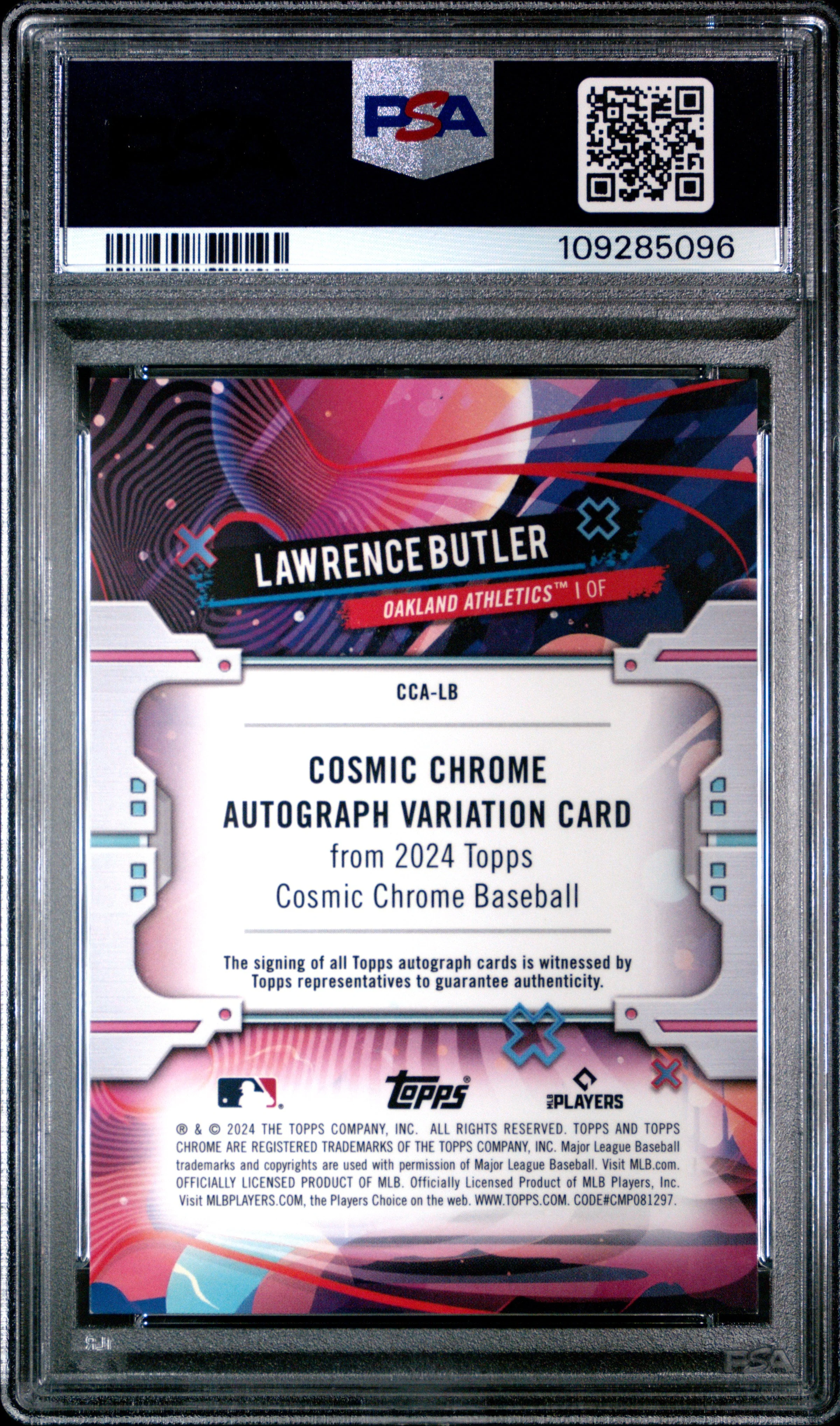 Lawrence Butler 2024 Topps Cosmic Chrome Auto #LB - Image 2