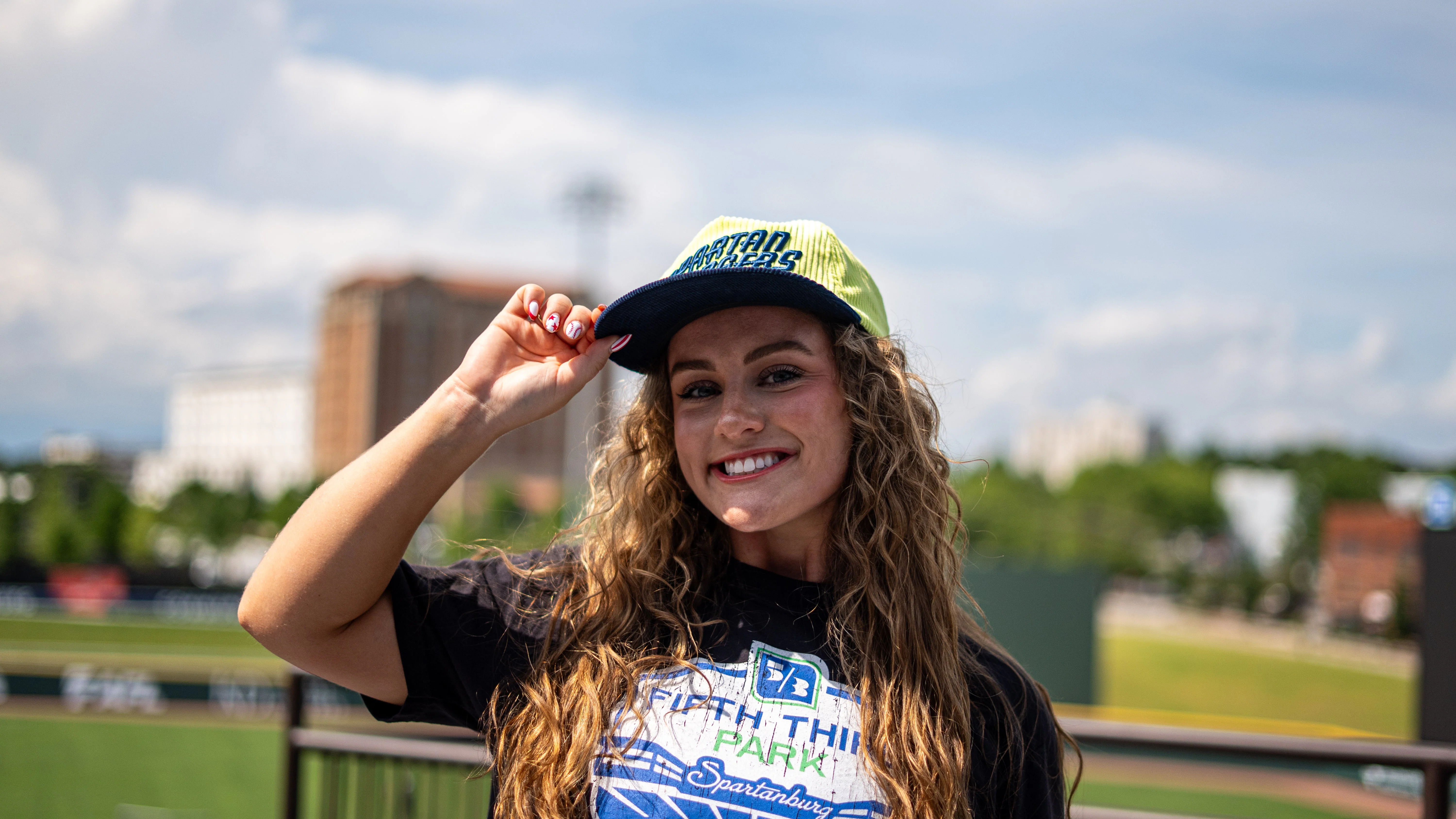 Lime Green X Navy Corduroy Official League Hat - Image 2