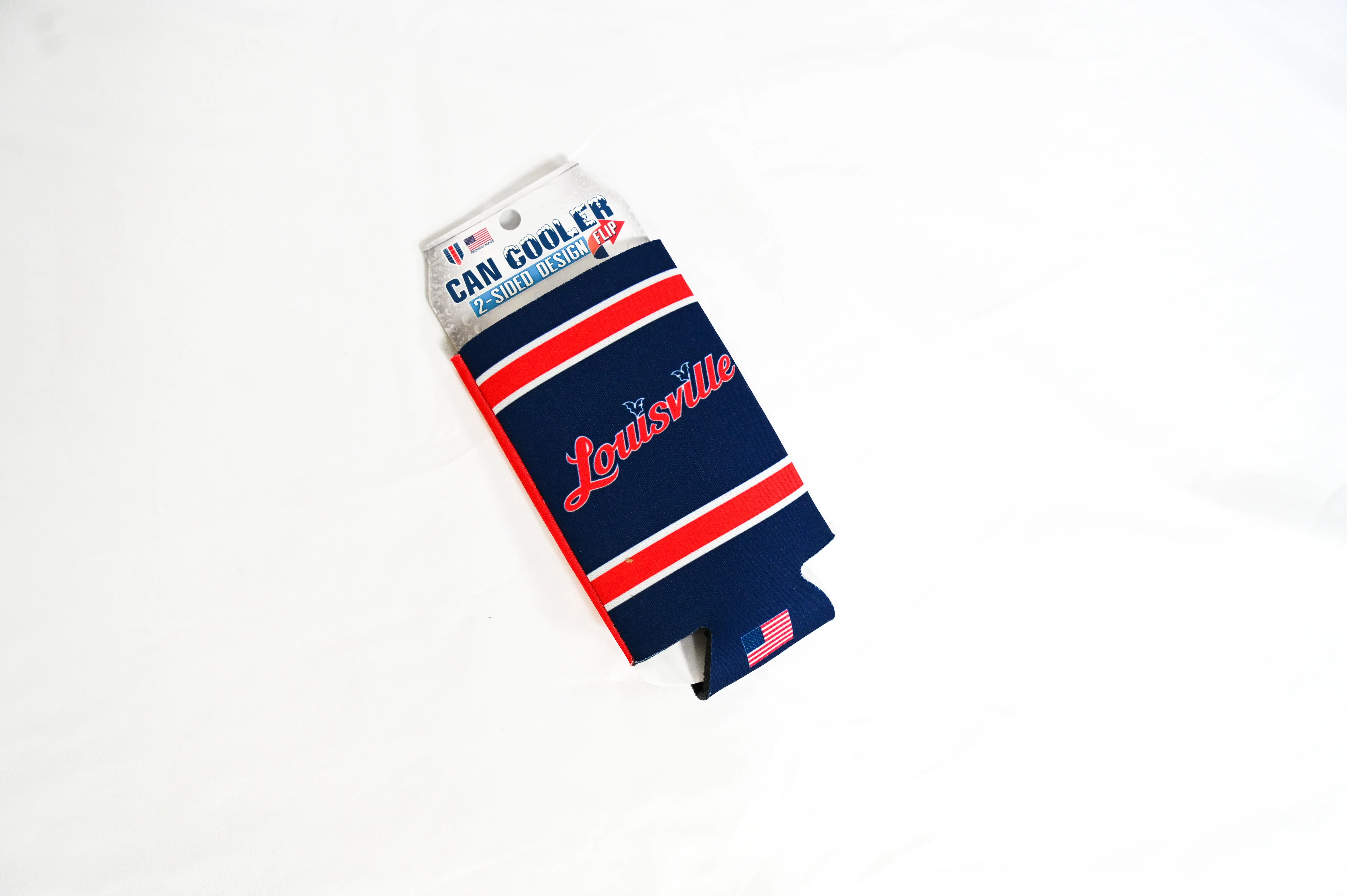 Louisville Bats Navy/Red 20oz. Can Cooler - Image 2
